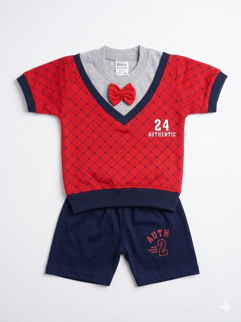 kid suit in red one