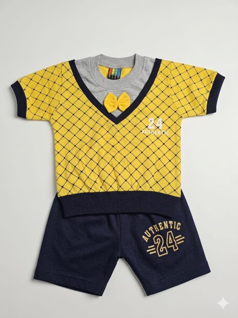 kid suit in yellow 2