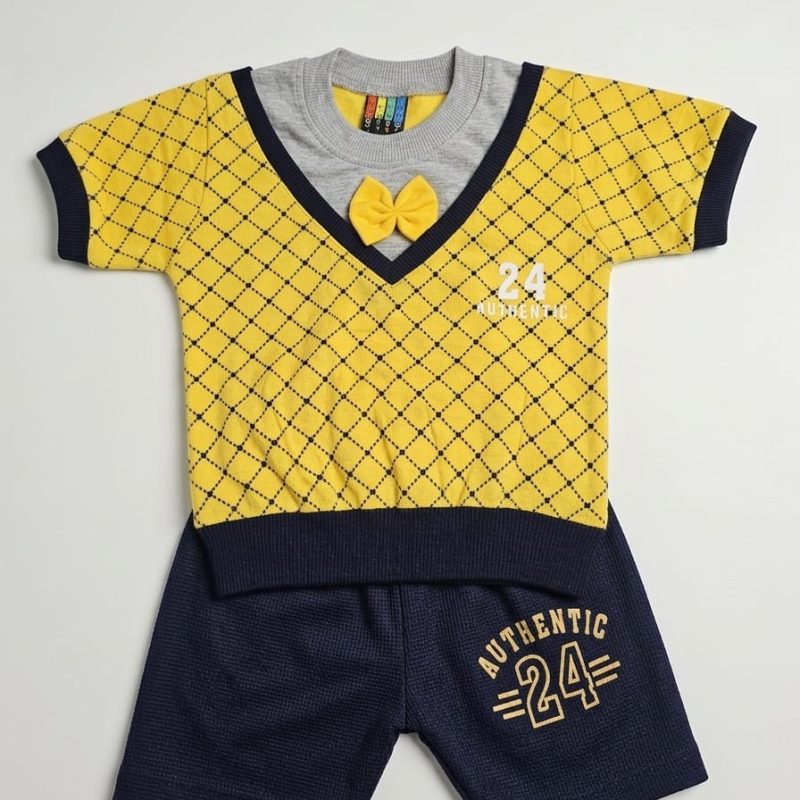 kid suit in yellow 2